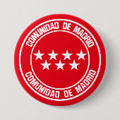 Comunidad de Madrid Runde Emblem Button (Vorderseite)