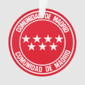 Comunidad de Madrid Runde Emblem Ornament (Vorderseite)