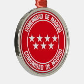 Comunidad de Madrid Runde Emblem Ornament Aus Metall (Rechts)