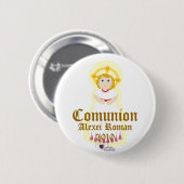 "Comunion" Knopf fertigen besonders an Button (Vorne & Hinten)