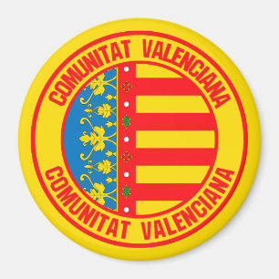 Comunitat Valenciana Runde Emblem Magnet