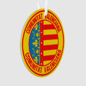 Comunitat Valenciana Runde Emblem Ornament (Vorderseite)