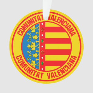 Comunitat Valenciana Runde Emblem Ornament