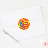 Comunitat Valenciana Runde Emblem Runder Aufkleber (Umschlag)