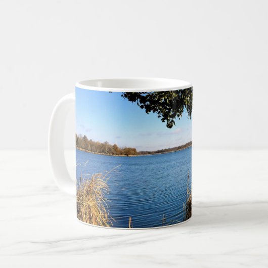 Comus Lake, Delavan, Wisconsin Kaffeetasse (Vorderseite Links)