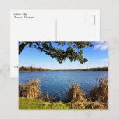 Comus Lake, Delavan, Wisconsin Postkarte (Vorne/Hinten)