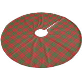 Comyn tartan red kariert fleece weihnachtsbaumdecke (Schrägansicht)