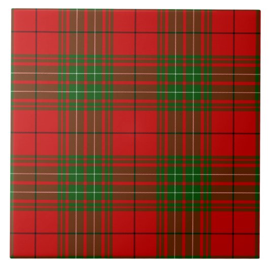 Comyn tartan red kariert fliese (Vorderseite)