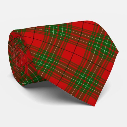 Comyn tartan red kariert krawatte (Gerollt)