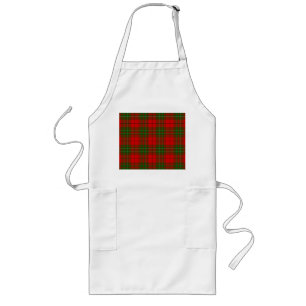 Comyn tartan red kariert lange schürze