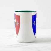 COMZEUR - TASCOM Flecken 1962-1974 Zweifarbige Tasse (Mittel)