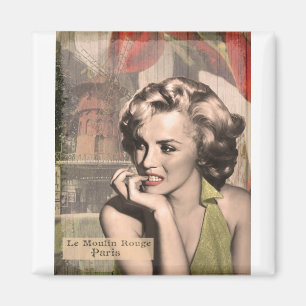 CON13CRBWRD-V4 The Thinker Red Lips.tif Magnet