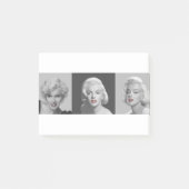 CON18BWRD Marilyn Trio-rote Lippen blaues Eyes.tif Post-it Klebezettel (Vorderseite)