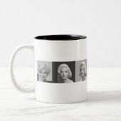 CON18BWRD Marilyn Trio-rote Lippen blaues Eyes.tif Zweifarbige Tasse (Links)