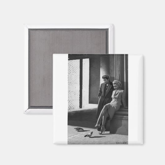 CON19BWD1 Vögel eines Feather.tif Magnet (Vorderseite/Rückseite)