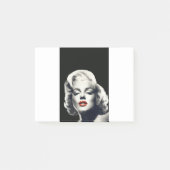 CON24BW-V4 rote Lippen Marilyn IN BLACK.tif Post-it Klebezettel (Vorderseite)