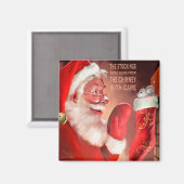 CON33 Santa 3 Strumpfs.tif Magnet (Vorderseite/Rückseite)