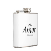 Con Amor, Siempre Vinyl Wrapped Flask Flachmann (Rechts)