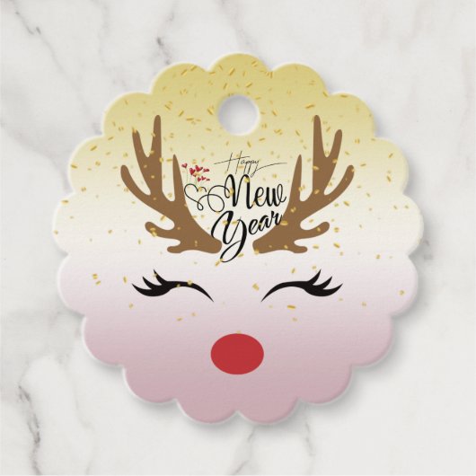con animal navideño geschenkanhänger (Vorderseite)