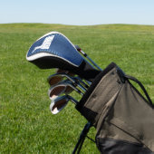 con cortes de azul jeans golf headcover (In SItu)