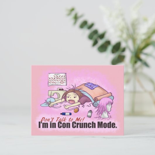 Con Crunch Postkarte (Stehend Vorderseite)