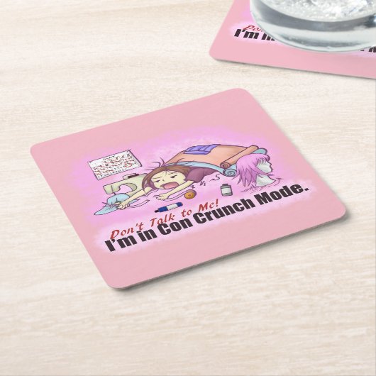 Con Crunch Rechteckiger Pappuntersetzer (angewinkelt)