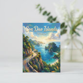 Con Dao-Inseln Vietnam Postkarte (Stehend Vorderseite)