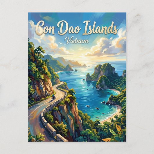 Con Dao-Inseln Vietnam Postkarte (Vorderseite)