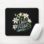 Con Dios Todo Es Sible Mateo 19_26 Gift Mousepad (Mit Mouse)