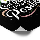 Con Dios Todo Es Sible Mateo 19_26 Gift Poster (Ecke)