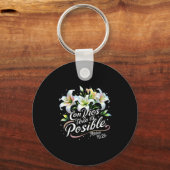 Con Dios Todo Es Sible Mateo 19_26 Gift Schlüsselanhänger (Vorderseite)