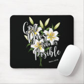 Con Dios Todo Es Sible Shirt Christian Spanish For Mousepad (Mit Mouse)