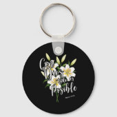 Con Dios Todo Es Sible Shirt Christian Spanish For Schlüsselanhänger (Vorderseite)