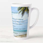 Con Dios Todo Posible Blue Sky Conquistas Metas Milchtasse (Rechts)