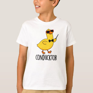 Con-duck tor Funny Music Conductor Duck Pun T-Shirt