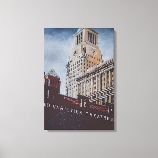 Con Edisons kurze Begegnung mit dem Markusplatz Leinwanddruck (Vorderseite)