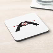 “Con el corazón en la mano” posa vaso Getränkeuntersetzer (Linke Seite)