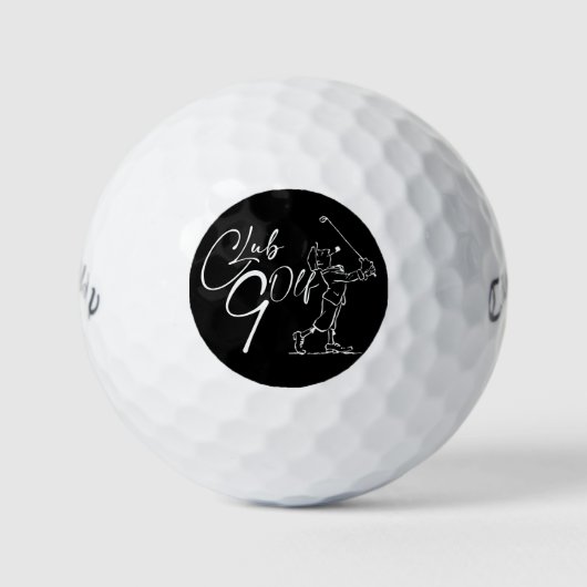 con el golfista gracioso golfball (Vorderseite)
