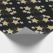 con estrellas para celebraciones geschenkpapier (Ecke)