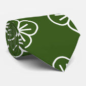 con flores blancas, fondo personalizable krawatte (Gerollt)