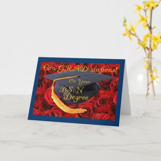 Con-GRAD-Ulmen auf Ihrem BScN Grad Karte (Gelbe Blume)