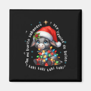 Con Mi Burrito Sabanero Mexican Tuki Tuki Donkey L Magnet