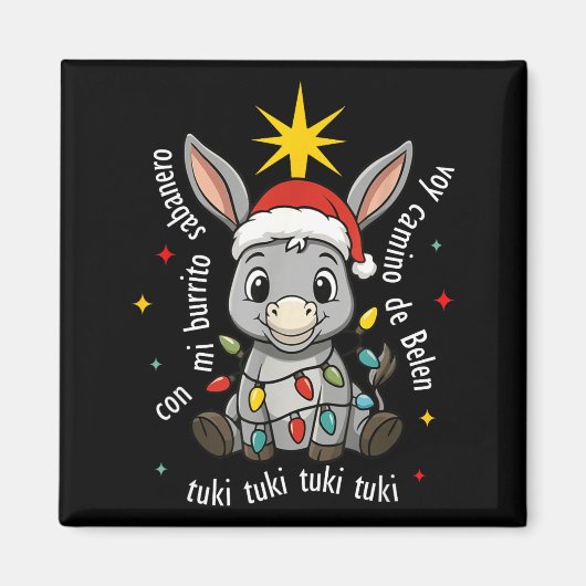 Con Mi Burrito Sabanero Mexican Tuki Tuki Latino X Magnet (Vorne)