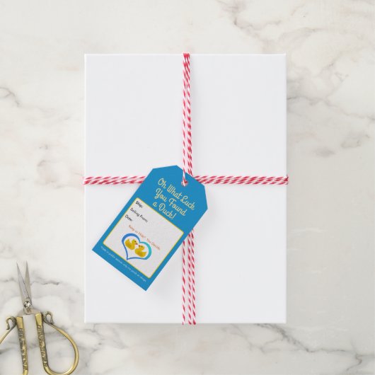 Con ・ Quack ・ Ulations! Blank der Cruise Ducks Geschenkanhänger (Mit Garn)