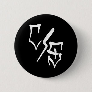 Con Safos Tattoo Graffiti Chicano Kunst, Dichtung Button