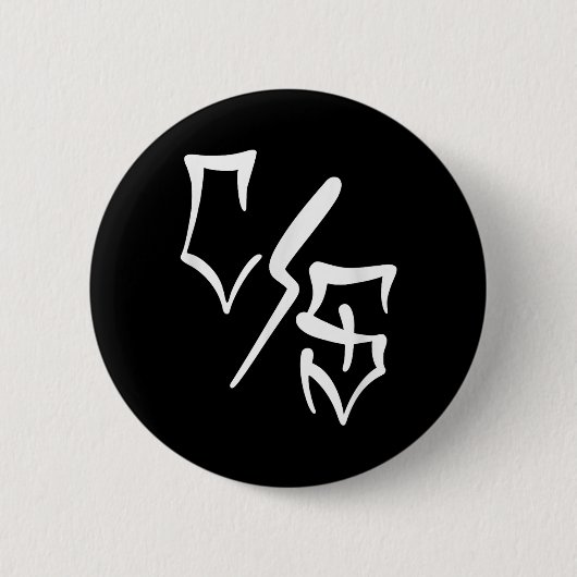 Con Safos Tattoo Graffiti Chicano Kunst, Dichtung Button (Vorderseite)