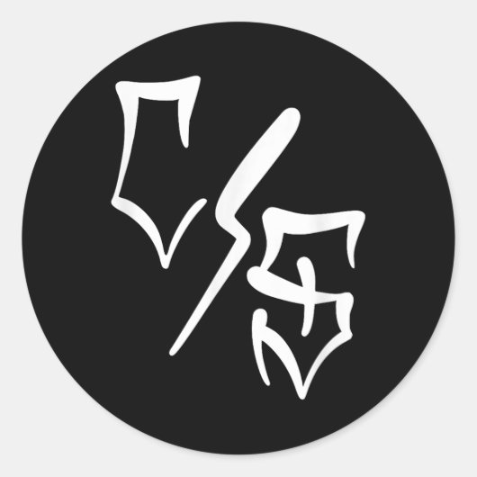 Con Safos Tattoo Graffiti Chicano Kunst, Dichtung  Runder Aufkleber (Vorderseite)