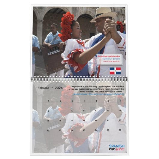 Con Salsa 2020 Calendar - En Español Kalender (Feb 2026)