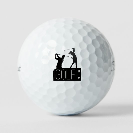con silueta de golfistas golfball (Vorderseite)
