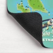 Con Son Island Karte Vietnam Mousepad (Ecke)